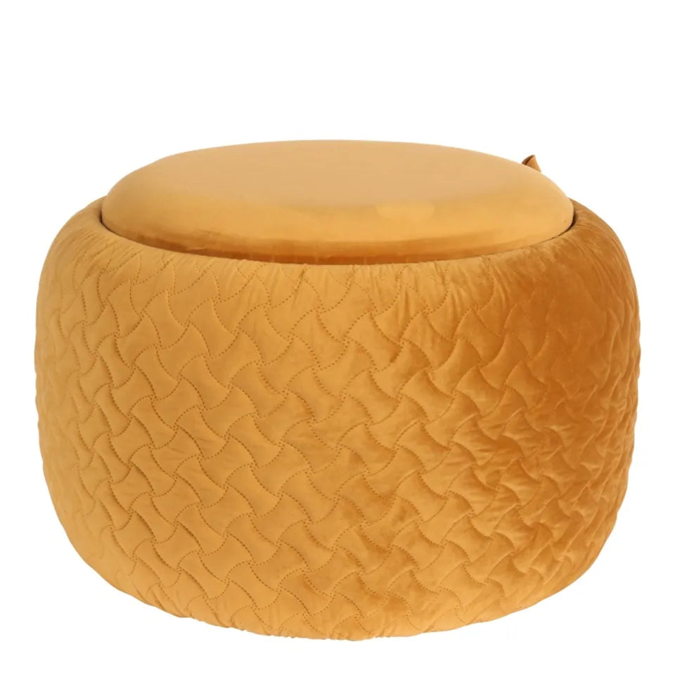 Polsterhocker mit Tablett