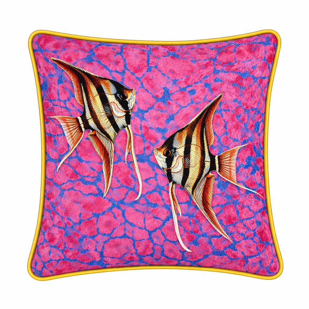 Deko Kissen „Ocean Luxury“ 45 x 45 cm – Meerestiere Design mit Keder