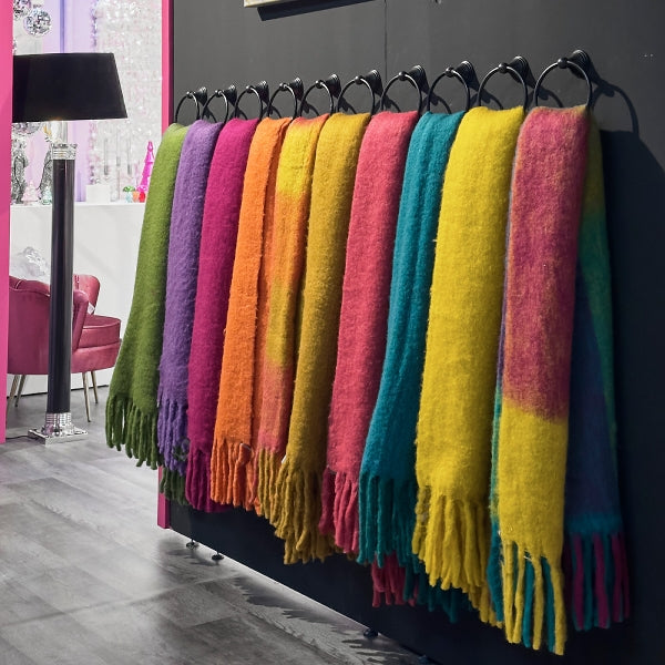 Decke Mohair Beige Sand